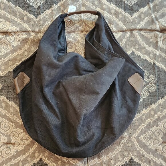 NWT Old Navy Black Textile Hobo Bag - Picture 7 of 16